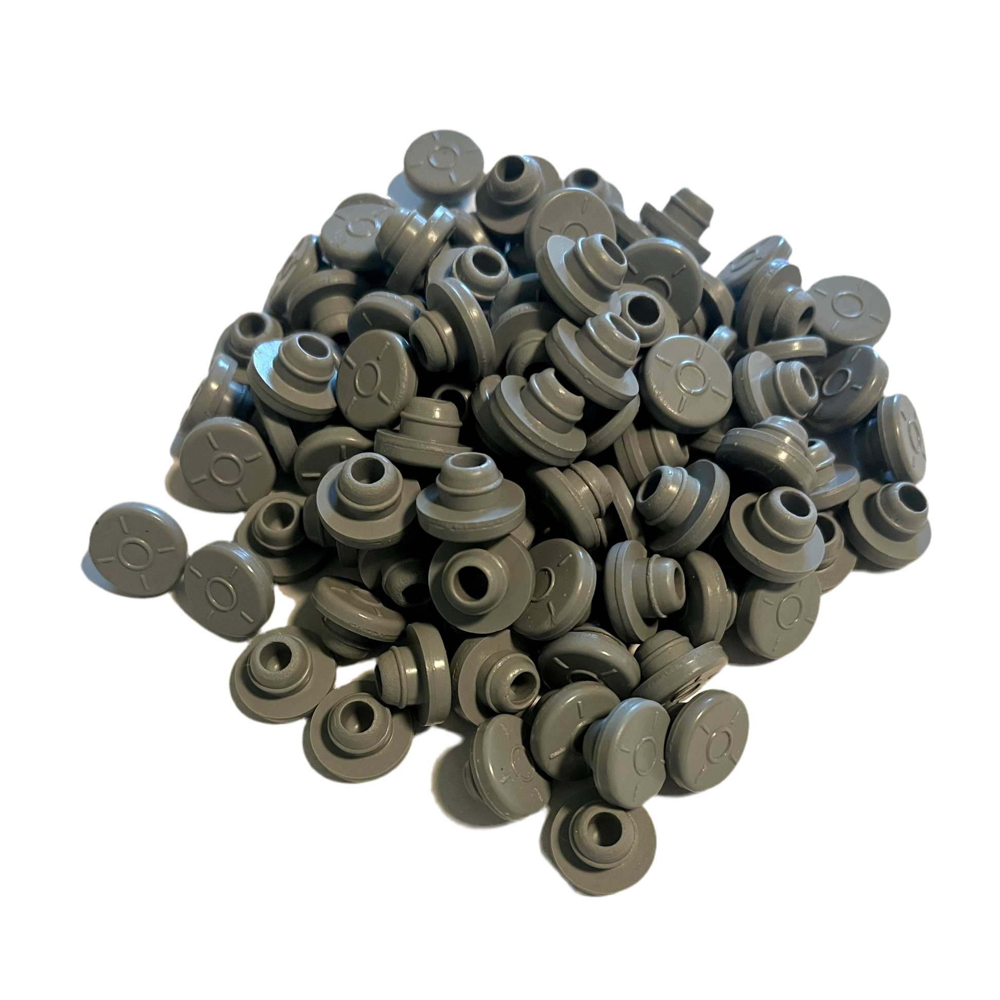 100 count vial stoppers injection ports 13mm