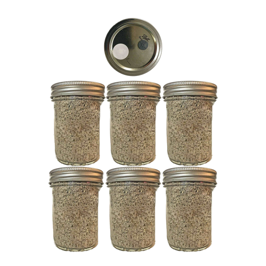 6 BRF Jars Mushroom Substrate Jars. Widely used for magic mushrooms